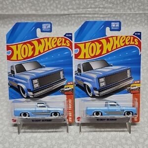 2025 Hot Wheels Blue '83 Chevy Silverado X2 Hot Trucks